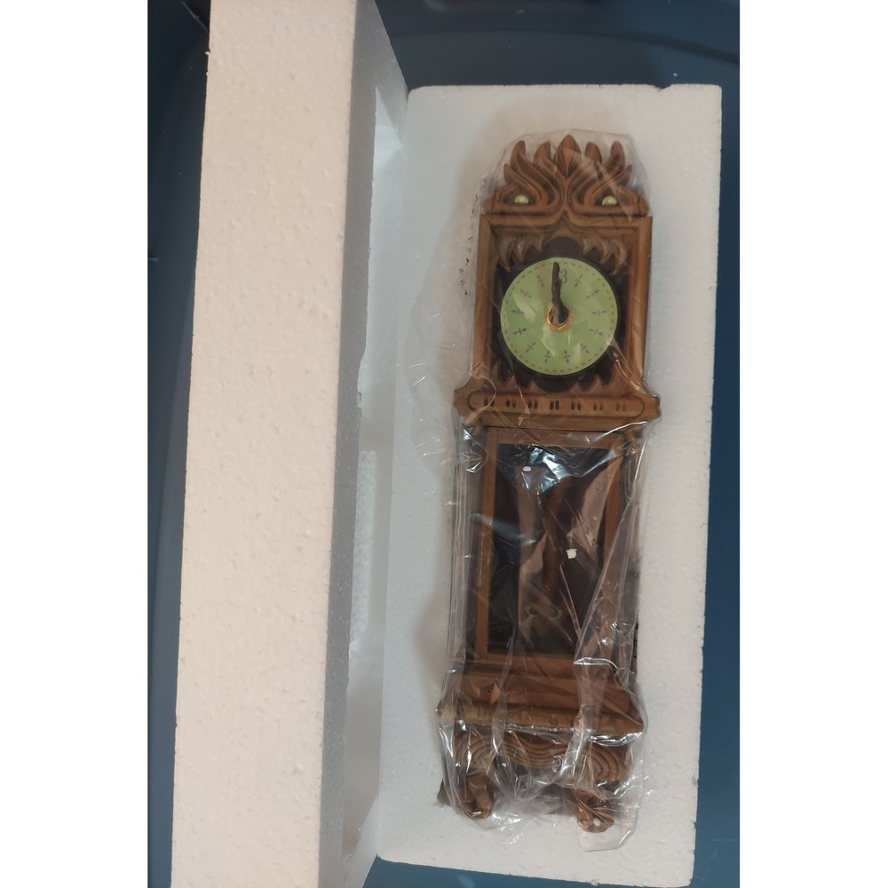Disney Parks Haunted Mansion Clock 13 Hour Grandfather Clock Monster Face New